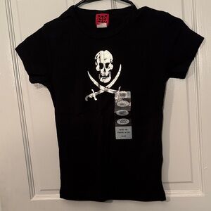 Black Skull Graphic Women's Tee (huge discount if multiple bought)